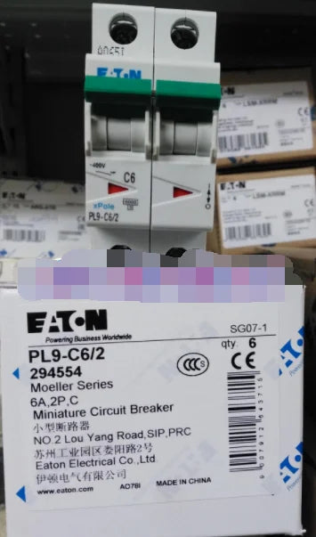 1PC NEW EATON MOELLER PL9-C6/2 6A 2P free shipping