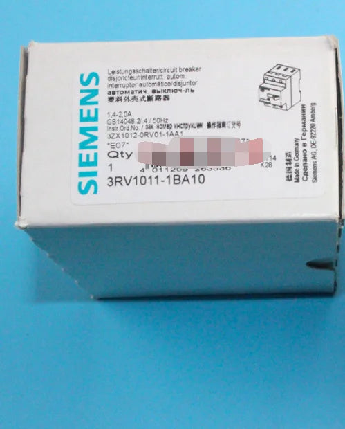 New  Siemens 3RV1011-1BA10 1.4A-2A  free shipping