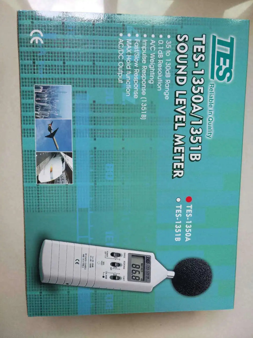 New  Sound level meter  TES-1350A  Noise meter  free shipping