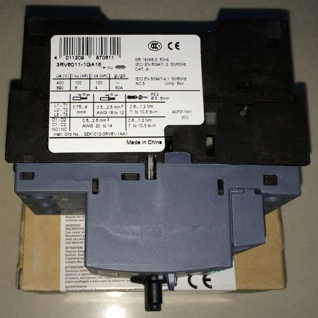 1pc      Siemens  3RV6011-1GA15  4.5-6.3A  circuit breaker   free shipping