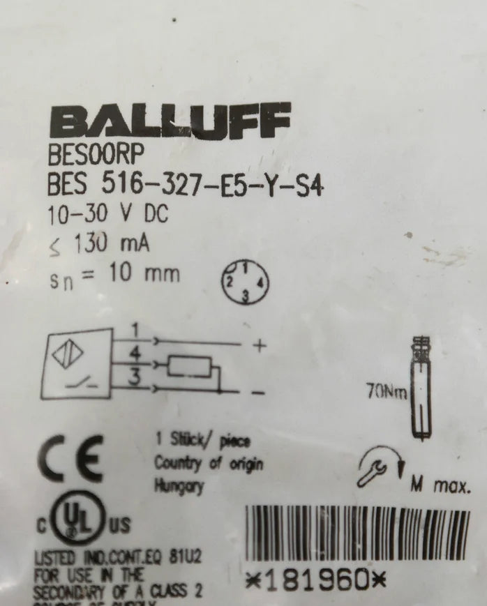 BES 516-327-E5-Y-S4 BES 516327E5YS4 BALLUFF 1PC New