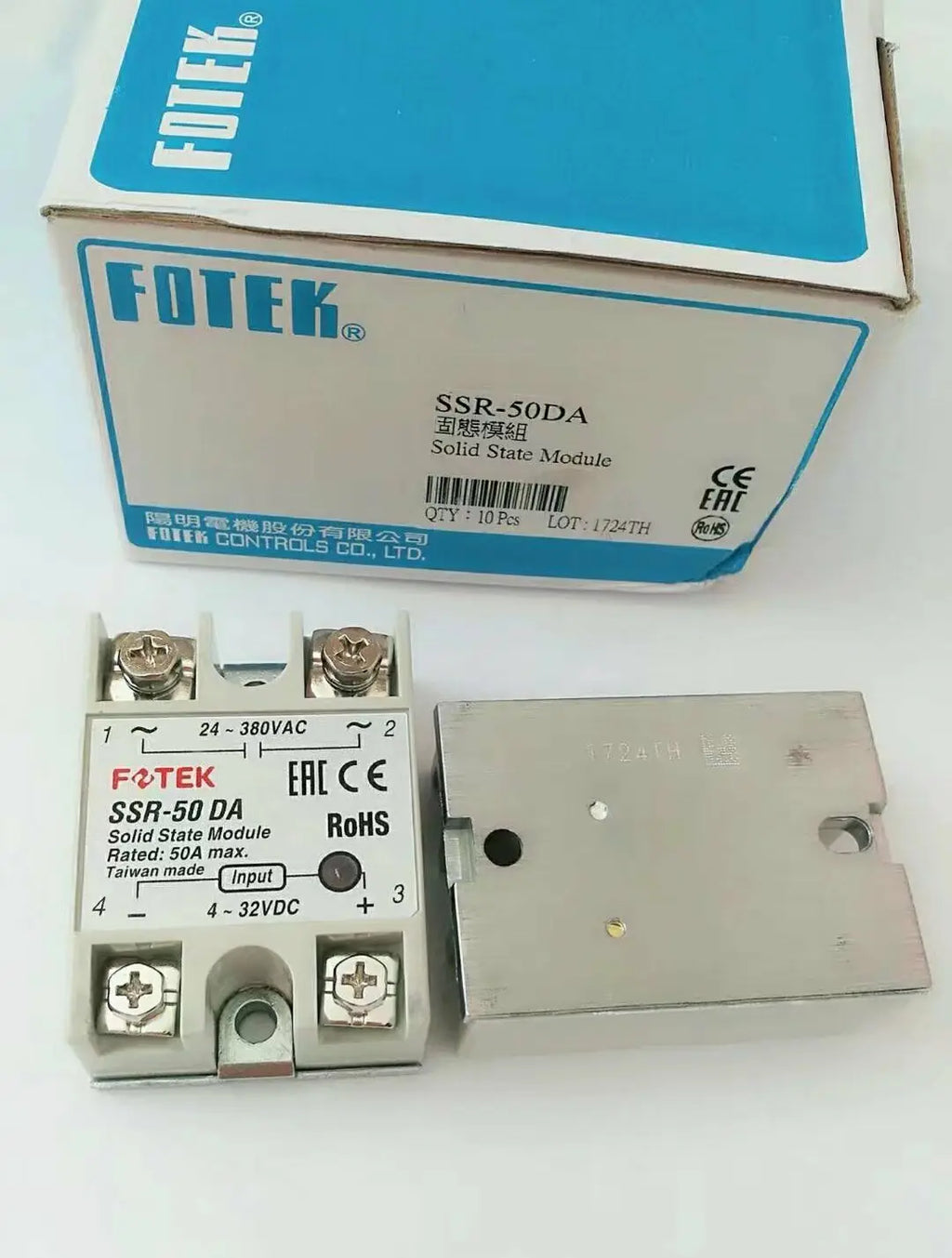 1pc FOTEK SSR-50DA Solid state relay free shipping