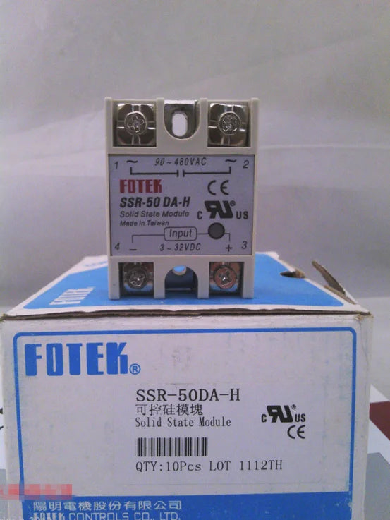 SSR-50DA-H SSR50DAH QTY 3 Per Lot New FOTEK Solid state free shipping