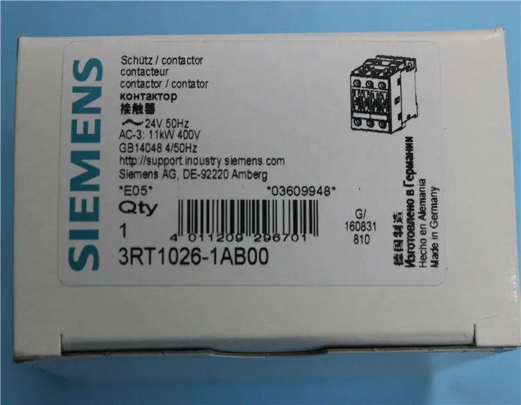 New Siemens 3RT1026-1AB00 contactor free shipping