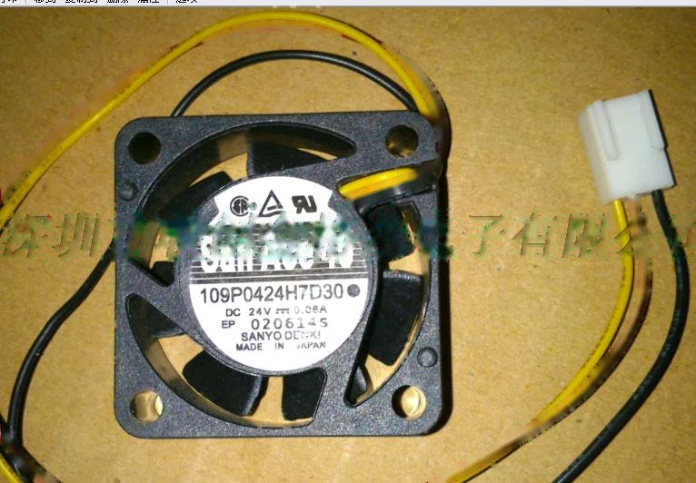 1pc new fan 109P0424H7D30 SANYO DC24V 0.08A 40*40*15 freeship
