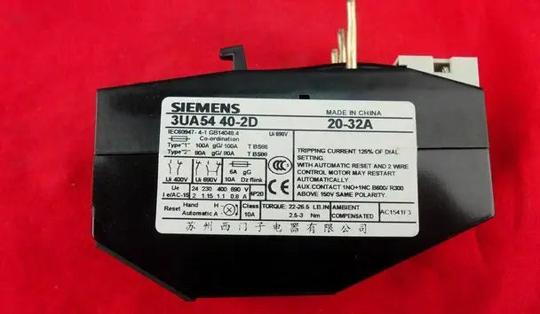 3UA5440-2D 20-32A 3UA54 40-2D NEW SIEMENS Thermal Overload Relay free shipping