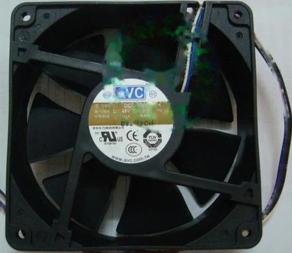 1pc new fan DD12038B48H AVC 48V 0.3A 120*120*38 / freeship