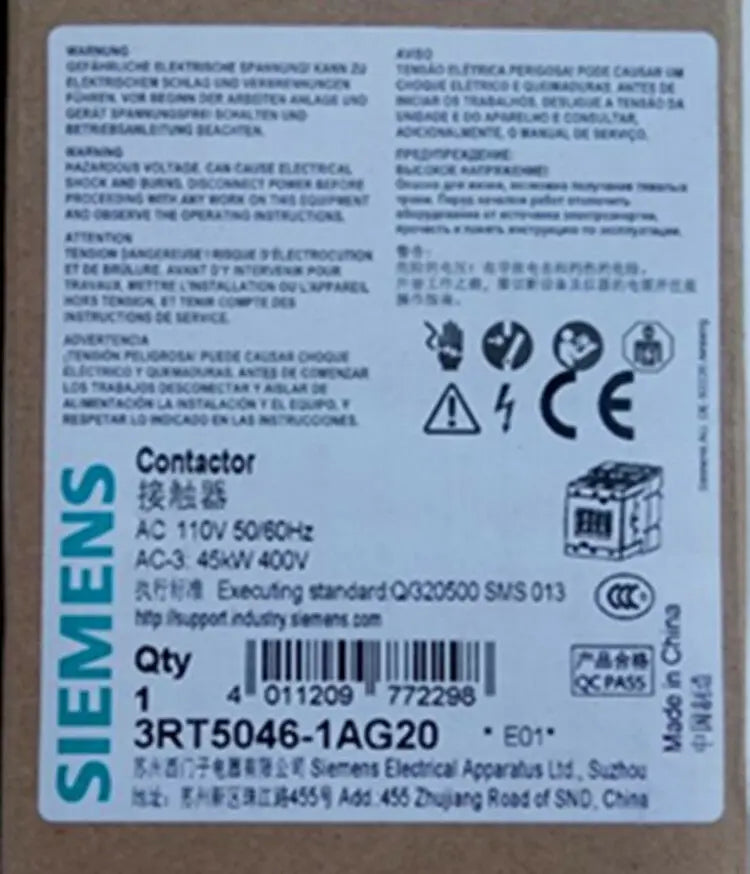 New Siemens 3RT5046-1AG20 contactor free shipping