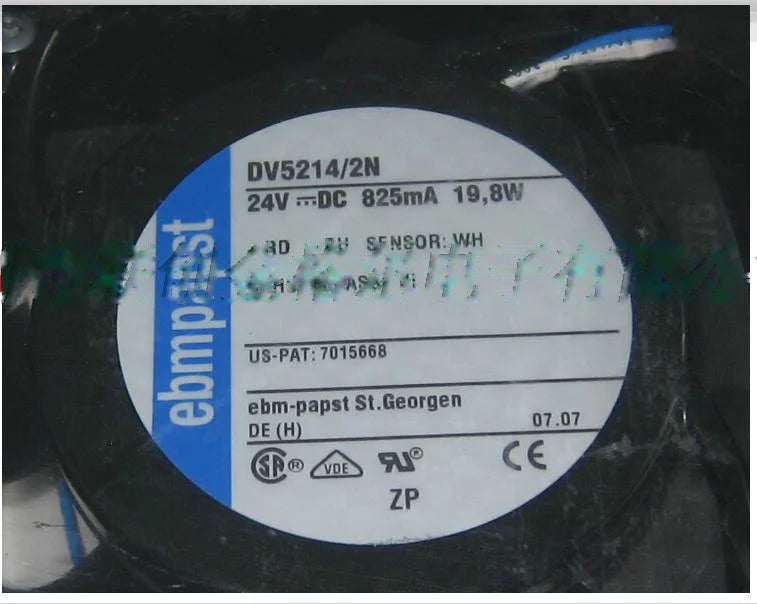 1pc new fan DV5214/2N PAPST 24V 825mA 19.8W 127*127*38MM freeship