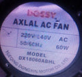 1pc new fan DX18060ABHL 220V/240VAC 60W DOSSY 180*180*60MM freeship