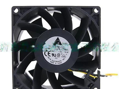 1pc fan new PFC0912DE 12V 3.72A 4.32A 4 DELTA 9238