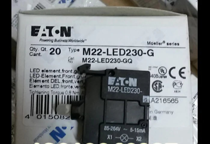 1PC  NEW   EATON  MOELLER  M22-LED230-G  free shipping