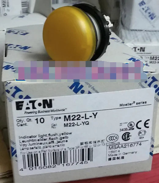 1PC  NEW   EATON  MOELLER  M22-L-Y   free shipping