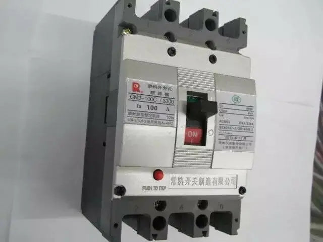 New CHANGSHU CM3-100C/3300 3P 100A circuit breaker free shipping