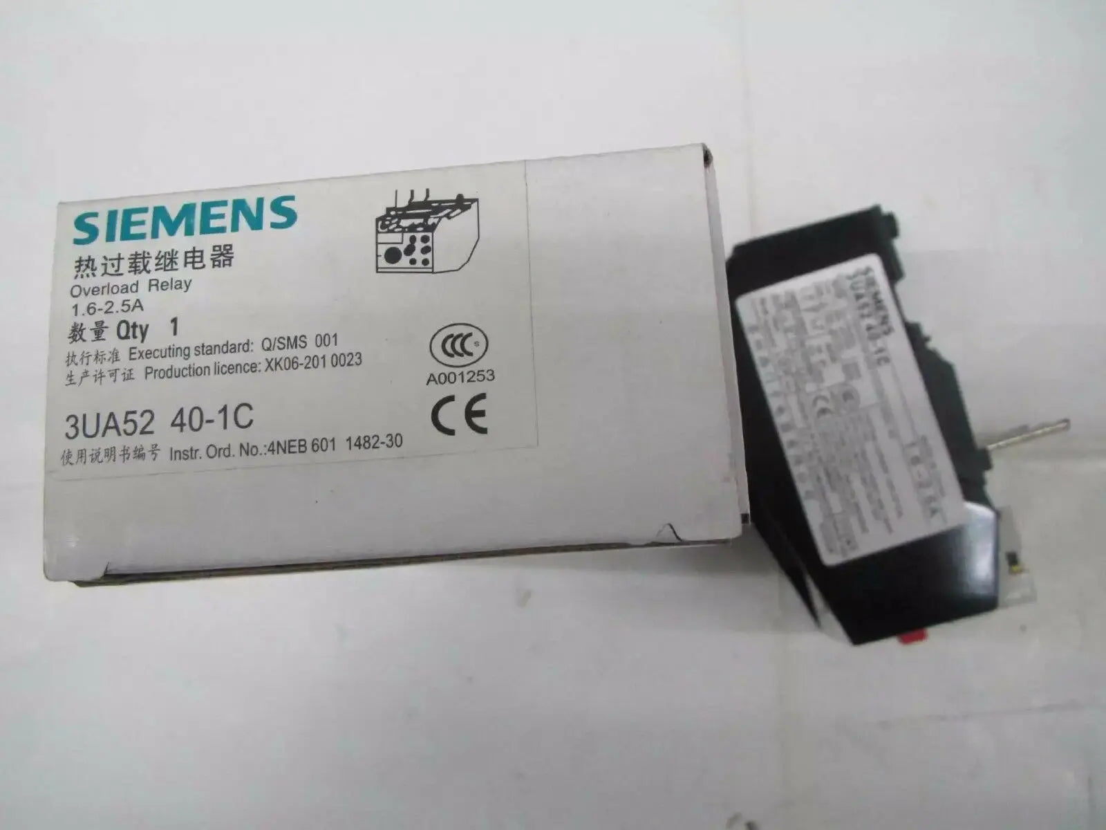 New Siemens 3UA5240-1C 1.6-2.5A Thermal overload relay free shipping