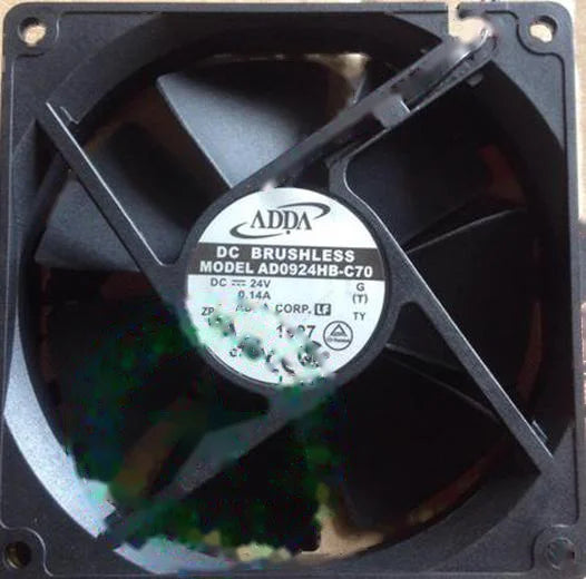 1pc new fan AD0924HB-C70 DC24V 0.14A ADDA 90*90*20MM freeship