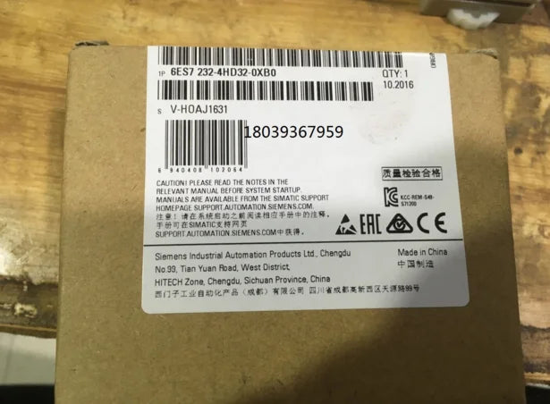 6ES7 232-4HD32-0XB0 6ES7232-4HD32-0XB0 1PCS NEW Siemens PLC free shipping