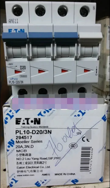 1PC  NEW   EATON  MOELLER   PL10-D20/3N   free shipping
