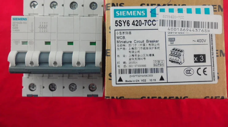 1pc     Siemens  4P  20A  5SY6420-7CC  circuit breaker  free shipping