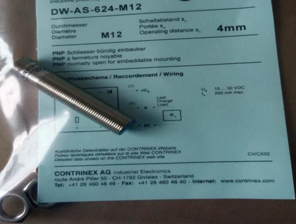 DW-AS-624-M12 DWAS624M12 1 PCS New Contrinex Proximity Switch free ship