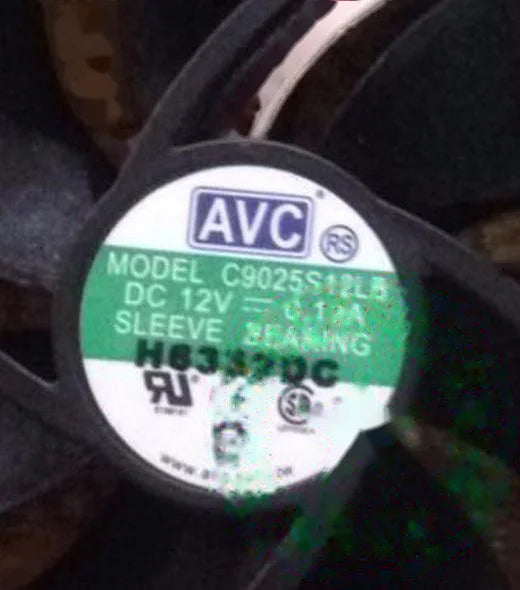 1pc new fan C9025S12LB DC12V 0.12A AVC 90*90*25MM freeship