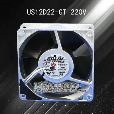1pc new STYLE FAN US12D22-GT 220V 16/15W 12038 12CM