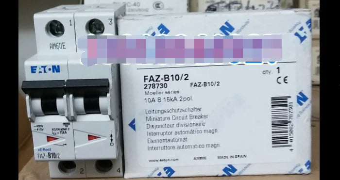 1PC NEW EATON MOELLER FAZ-B10/2 10A 2P free shipping