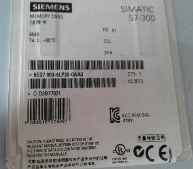 6ES7953-8LP20-0AA0 6ES79538LP200AA0 storage module Siemens NEW