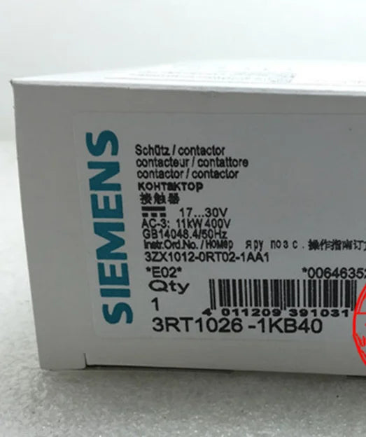 New Siemens Contactor 3RT1026-1KB40 free shipping