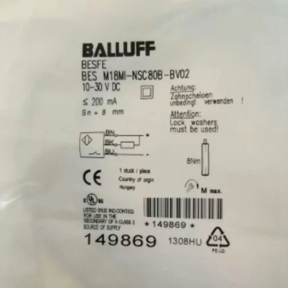 BES M18MI-NSC80B-BV02 1PCS NEW BALLUFF Sensor free ship