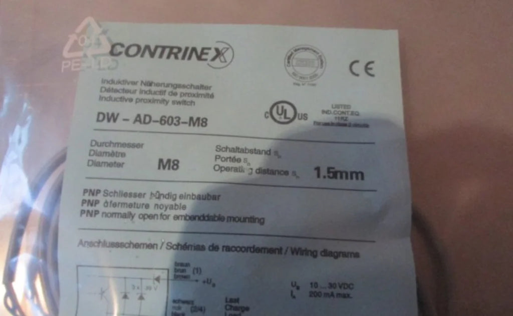 DW-AD-603-M8 DWAD603M8 Contrinex NEW IN BOX