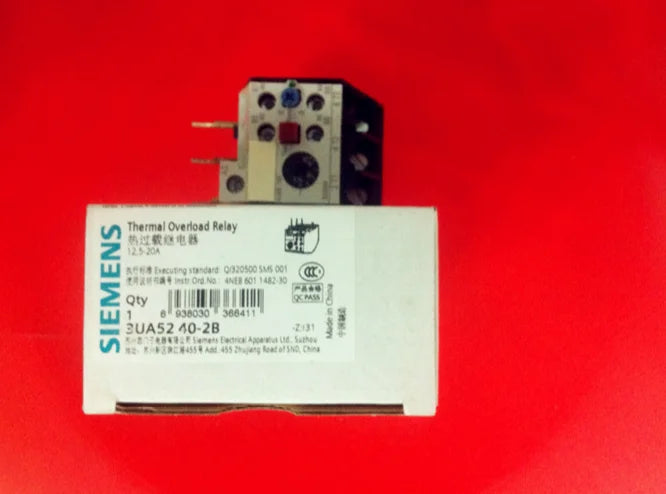 3UA5240-2B 3UA52 40-2B 1PC NEW SIEMENS Thermal Overload Relay 12.5-20A free ship