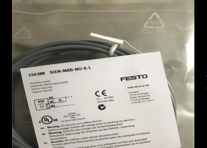 New  FESTO  SIEN-M8B-NO-K-L  150388  Proximity switch  free shipping