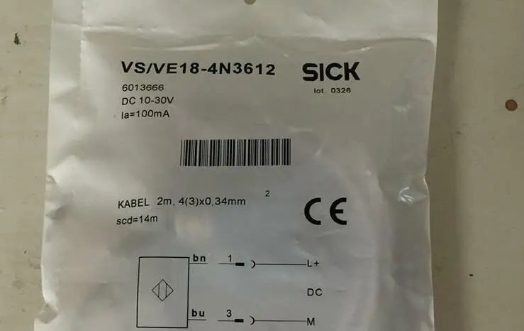 VS/VE18-4N3612 1pc NEW SICK Proximity switch