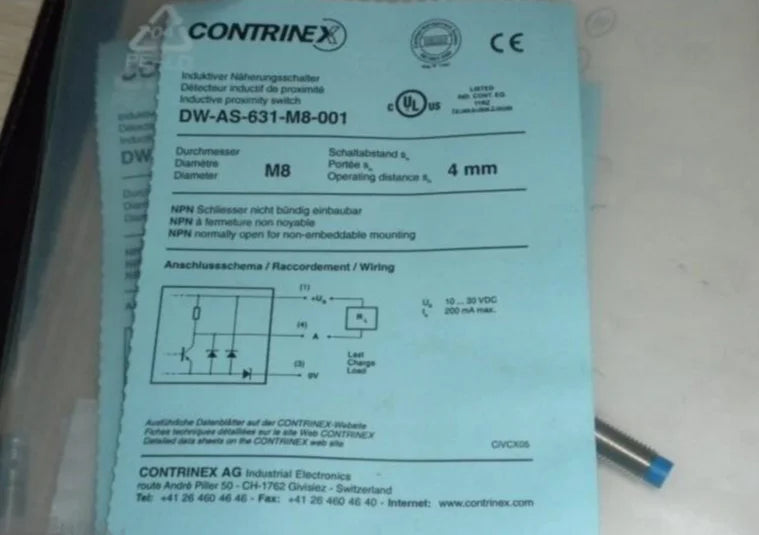 DW-AS-631-M8-001 1PCS New Contrinex sensor free shipping