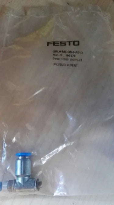 GRLA-M5-QS-6-RS-D 197578 1PCS NEW FESTO way throttle free ship