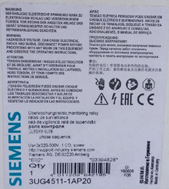 1PC  NEW   SIEMENS   3UG4511-1AP20    free shipping
