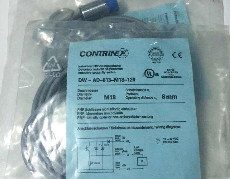 New CONTRINEX DW-AD-613-M18-120 Proximity switch sensor free shipping