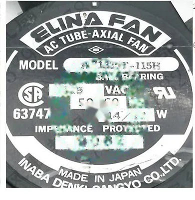 1pc fan new AF1225T-115H AF1225T-230H ELINA FAN 115V 230V