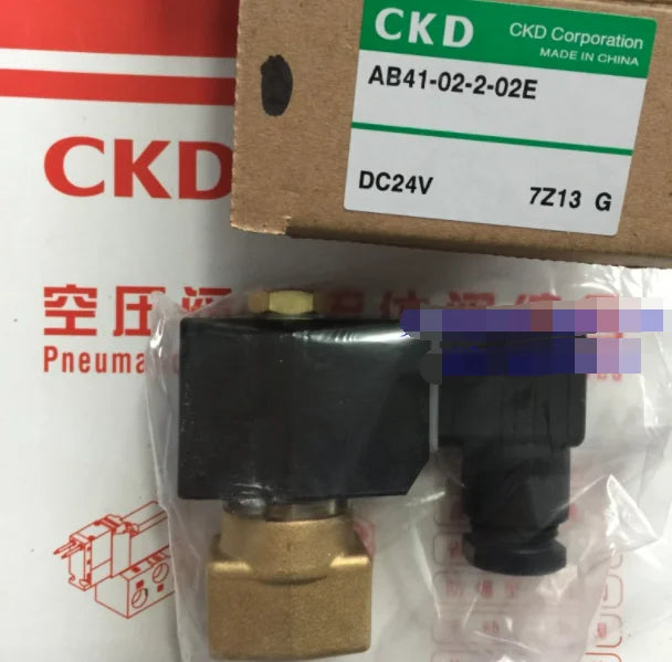1PC  NEW   CKD  AB41-02-2-02E-DC24V  AB41-02-2-02E  DC24V   free  shipping