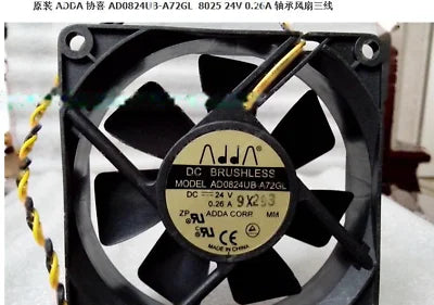 1pc fan new AD0824UB-A72GL AD0824UB-A73GL 24V 0.26A ADDA8025