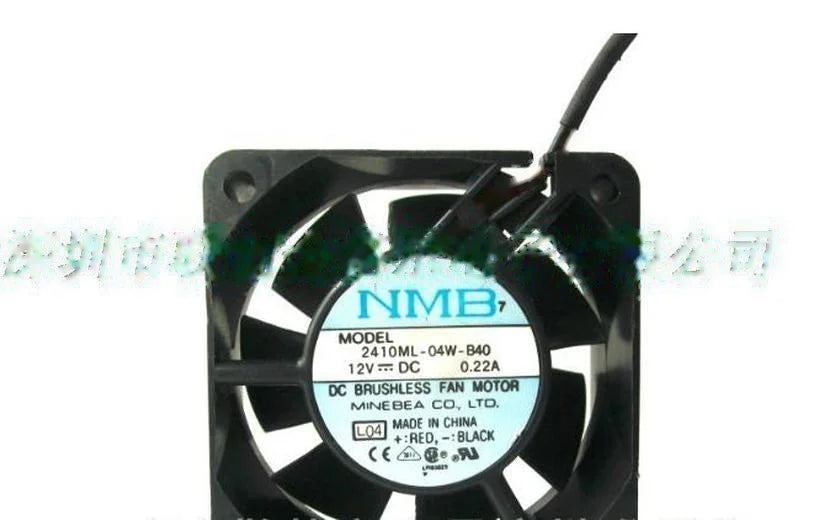 1pc new fan 2410ML-04W-B40 2410ML-04W-B40-B00 12V 0.22A NMB 6025 freeship
