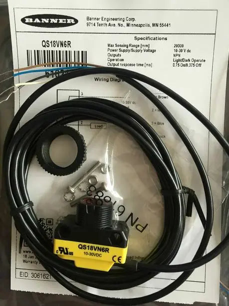 QS18VN6R NEW in box BANNER Photoelectric Switch free shipping