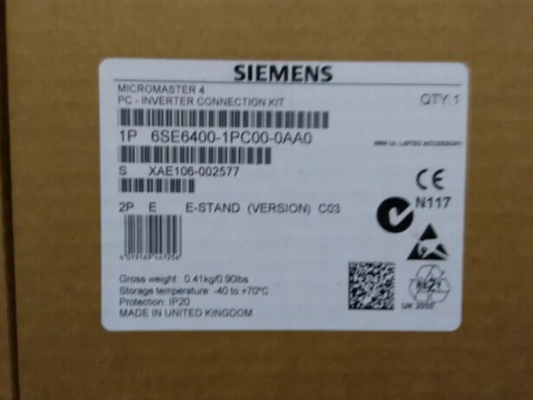 6SE6400-1PC00-0AA0 6SE6 400-1PC00-0AA0 New Siemens PC Inverter Connection Kit