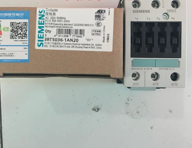 New Siemens 3RT5036-1AN20 Ac contactor free shipping