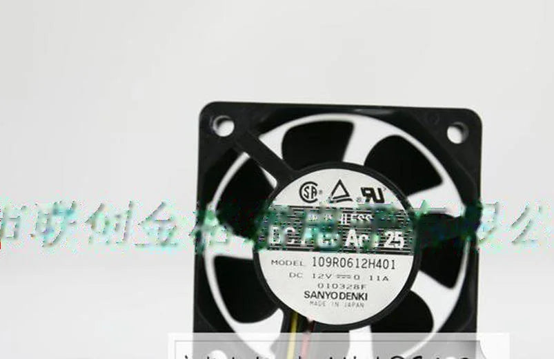 1pc new fan 109R0612H401 DC12V 0.11A SANYO 60*60*25 freeship