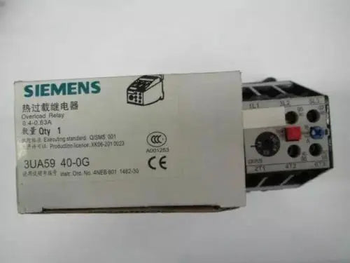 New SIEMENS 3UA5940-0G 0.4-0.63A Thermal overload relay free shipping