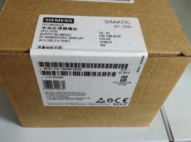 6ES7 215-1BG40-0XB0 6ES7215-1BG40-0XB0 1PC NEW Siemens free shipping