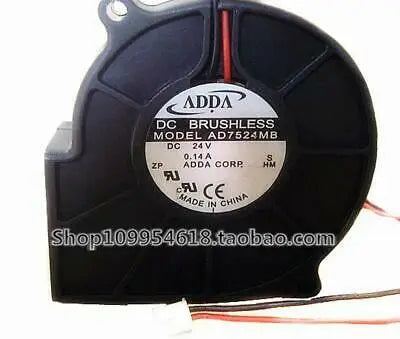 1pc new ADDA AD7524MB 7530 24V 0.14A 7CM/