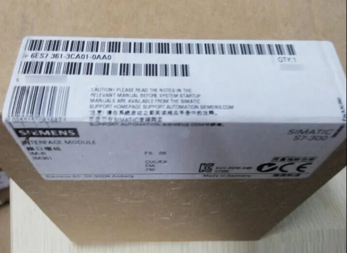6ES7361-3CA01-0AA0 6ES7 361-3CA01-0AA0 1PCS NEW Siemens PLC free ship